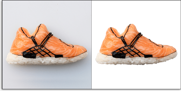 Clipping path applied for shoe image