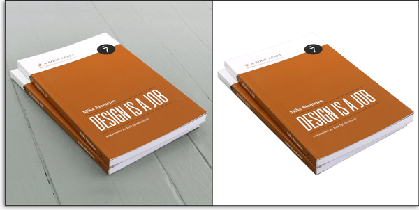 clipping path for book product photos