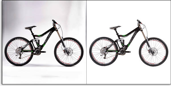 Clipping path sample image for cycle product photo