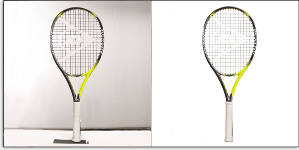 Clipping path sample image for racket product photo