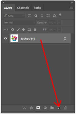 T0 make a duplicate layer drag-and drop the background layer