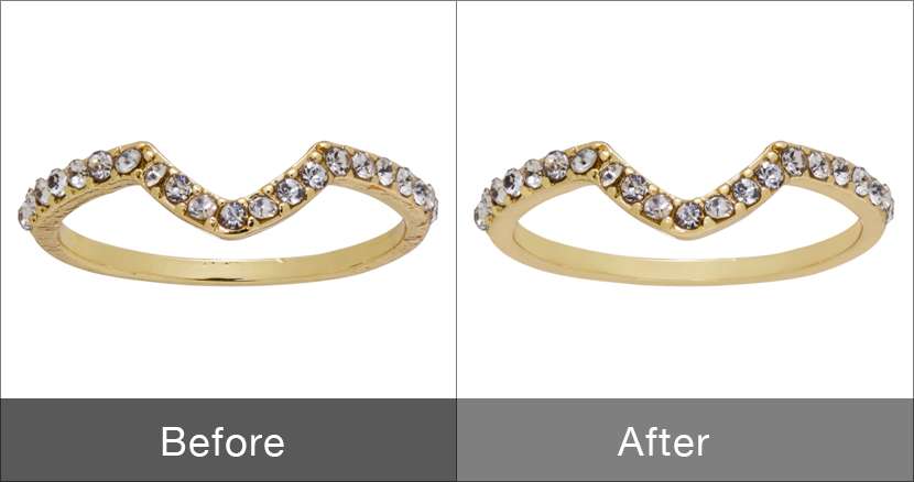 Touch up the ring image in Photoshop